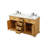 Hermes 60'' Double Bathroom Vanity with Marble Top-1837941018