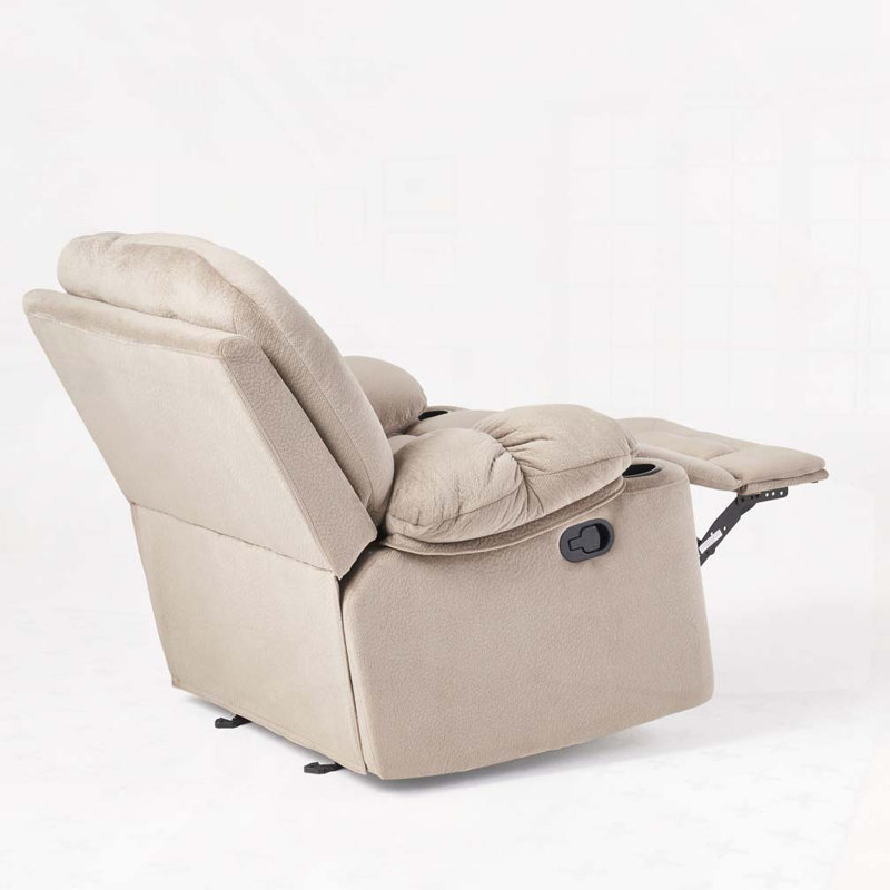 Fauteuil inclinable manuel avec porte-gobelets doubles, Café