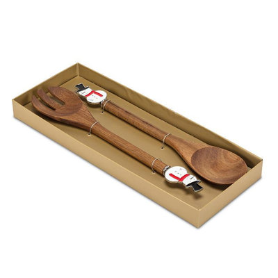 Happy Snowman Salad Servers