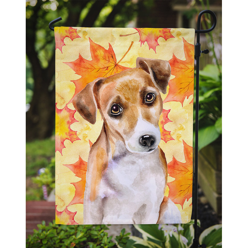 Automne 2 côtés en polyester 15 x 11 po drapeau de jardin, Schnauzer #2