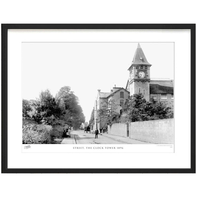 Street, The Clock Tower 1896 - Single Picture Frame Print, 28cm H x 36cm W x 2.3cm D