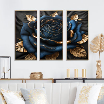 Gilded Rose In Kings Blue IV " Gilded Rose In Kings Blue IV " 3 - Pieces