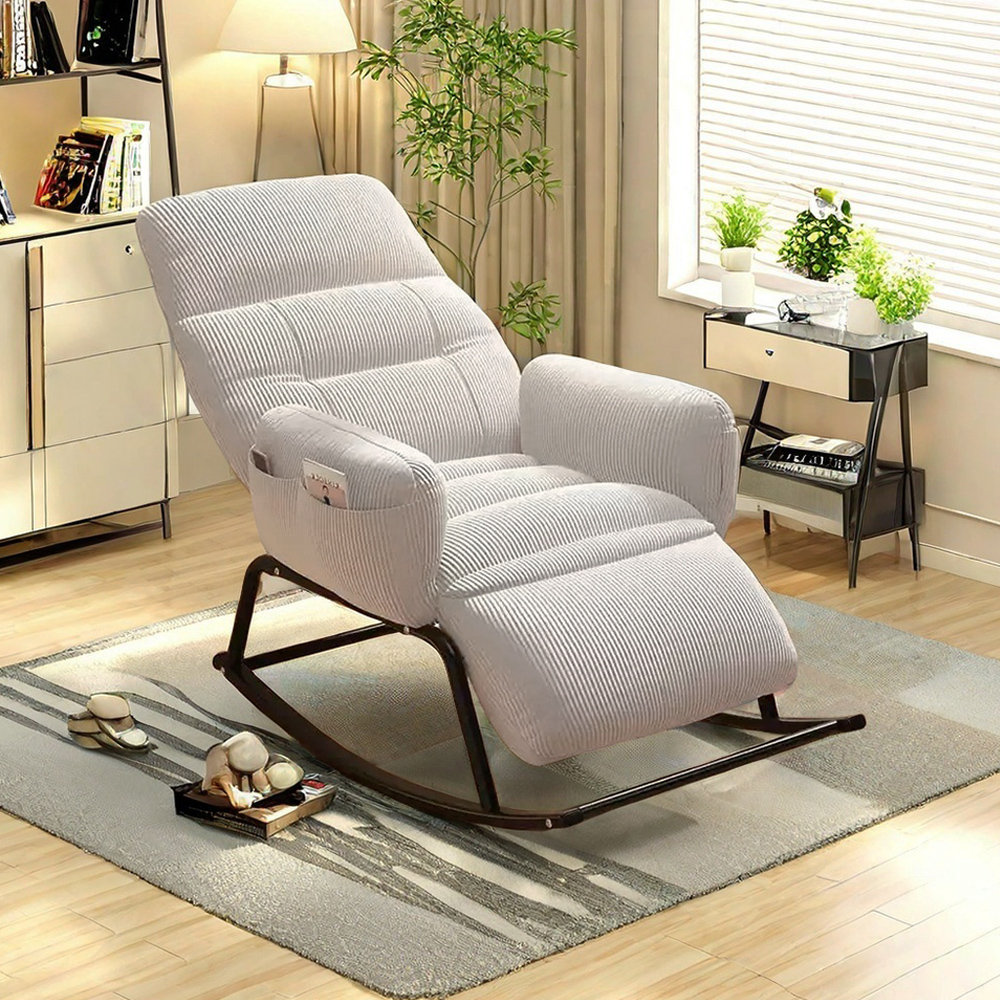 wangling hone Adjustable Back Rocking Chair with Storage Bag | Wayfair