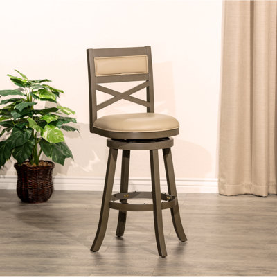 Tabouret pivotant durable et élégant avec siège en cuir confortable pour divers environnements