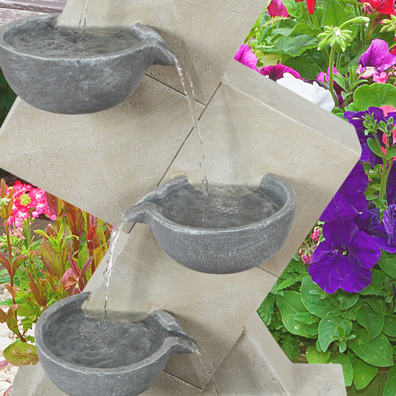 Lauretta Outdoor Weather Resistant Cascade Fountain