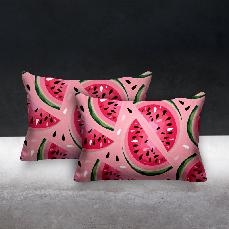 Coussin intérieur / extérieur Watermelon, Rose