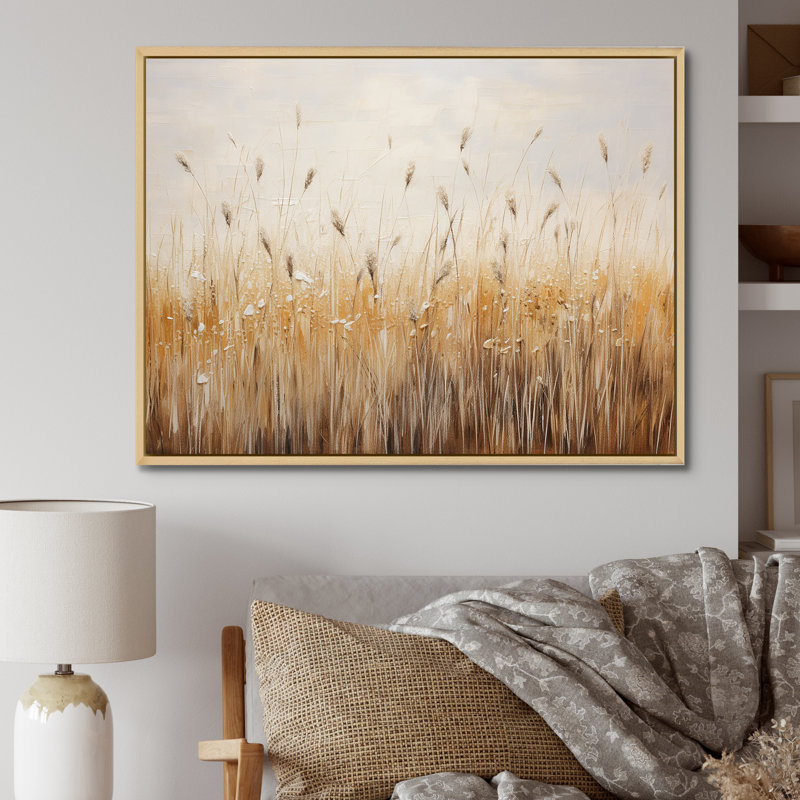 Prairies majestueuses prairies sur toile, H 24 po x l 32 po x P 1 po, Cadre naturel flottant