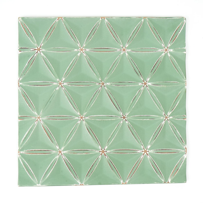 Diamonds Panel Wooden Decorative Board – Soil, Green