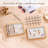4-Set Bamboo Stackable Jewellery Organizer Tray, Jewellery Drawer Inserts Container Display Case Storage With Removable Dividers -Warmwhite