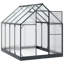 vidaXL Garden Greenhouse Anthracite Aluminum and Galvanised Steel Outdoor
