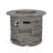 Outdoor 32" Round  Propane Fire Pit, Grey Top - 40,000 BTU