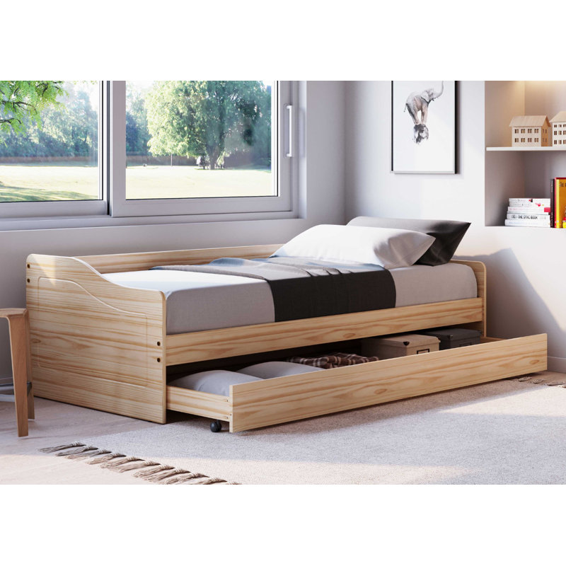 Children's bed Sanah - including slatted frame, Nature, 90 x 200 cm