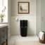 Toilette monobloc allongée à double chasse d'eau 1,1/1,6 gal/min, noir mat, hauteur confort ADA de 17 po-136260622