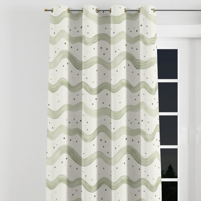 Panneaux de rideau Modern - Pois Azurah