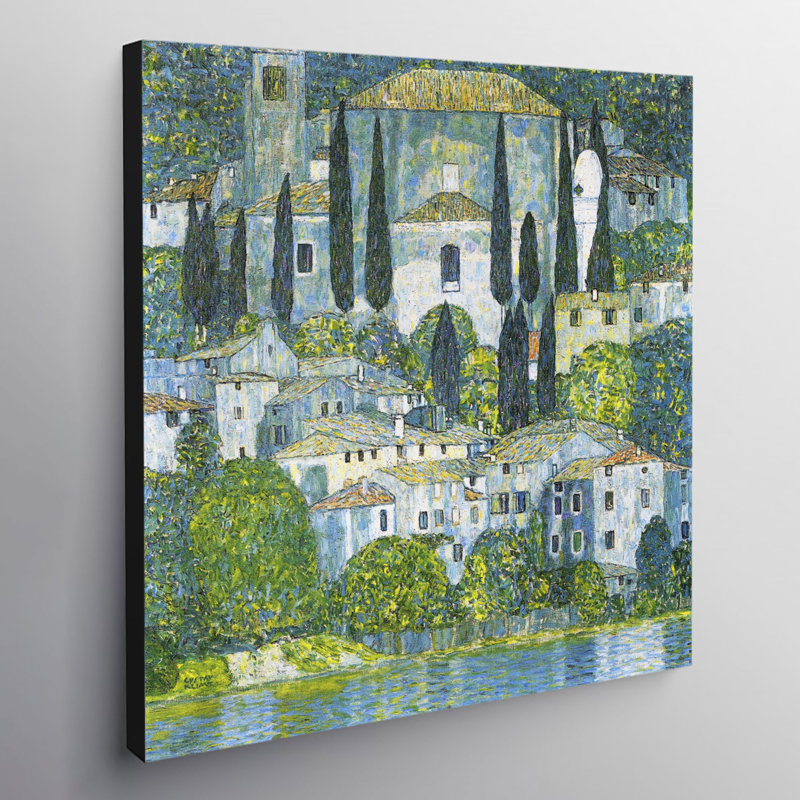 Kirche In Cassone by Gustav Klimt - Wrapped Canvas Print, 51cm H x 51cm W