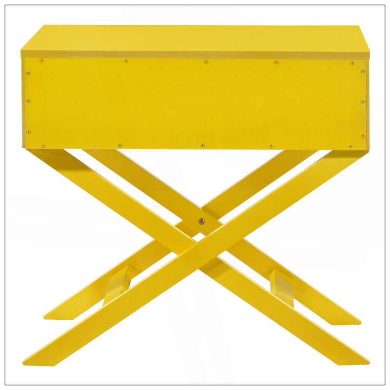Élégante table de chevet blanche moderne avec ports de chargement USB et tiroir spacieux pour plus de commodité et de rangement