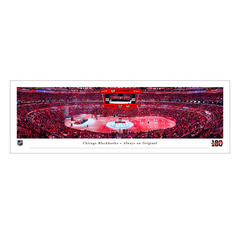 Chicago Blackhawks Centennial Ceremony - Unframed