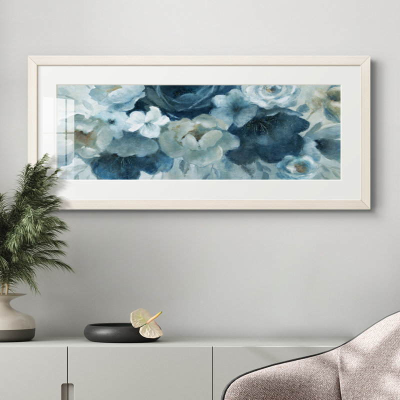 Peinture sur papier encadrée