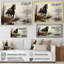 «Grey Horse Misty Morning Canter II», art mural cheval-57952959-57952948
