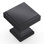 Brownstone Collection Square Knob - 1-1/8" x 1-1/8 " Cabinet Knob Matte Black - Transitional Hardware for Drawers & Cabinets