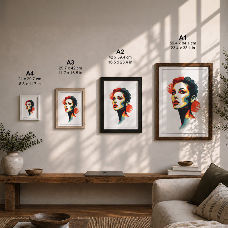 Profile In Motion Modern - Print, Unframed, A2 - 59.4 x 42.0 cm