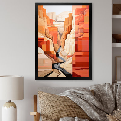 «Abstract Canyon Desert Storm», reproduction sur toile
