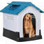 Niche pour chien d'extérieur avec bouches d'aération et plancher surélevé pour chiot-131565545-131565543