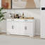 Grande armoire de rangement avec 2 tiroirs et 4 portes pour le salon, la cuisine et l'armoire