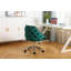 Chaise de travail en velours Julie-71006159