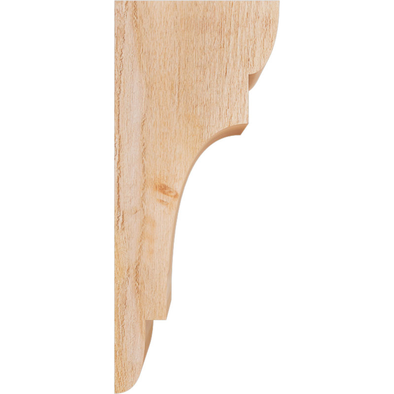 New Brighton Corbel, H 28 po x l 6 po x P 12 po, Cèdre rouge, Sciage brut