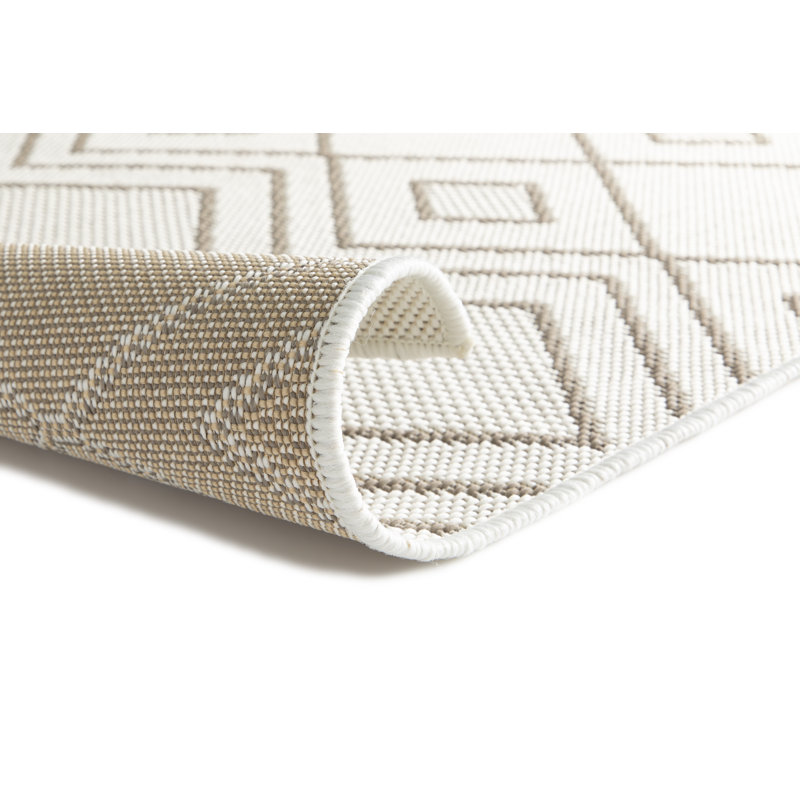 Braun Flatweave Indoor/Outdoor Cream Rug, Rectangle 200 x 290cm