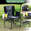Chaise de camping surdimensionnée portative en aluminium léger avec table d'appoint et poche-1098897211