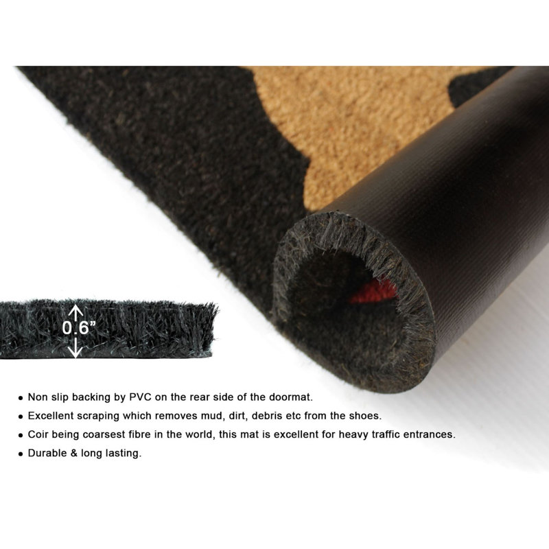 Tapis antidérapant 30 po x 18 po pour l'intérieur et l'extérieur