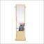 Armoire à maquillage et à bijoux rotative à 360 ° avec miroir pleine longueur, portemanteau et tablettes multicouches pour un rangement moderne
