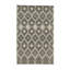 Tapis géométrique contemporain noir en laine fabriqué à la main Luna Kilim-648417077