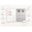 Magnetic Memo Board Whiteboard - 40 x 60cm - Includes Marker and Magnets - Adventure