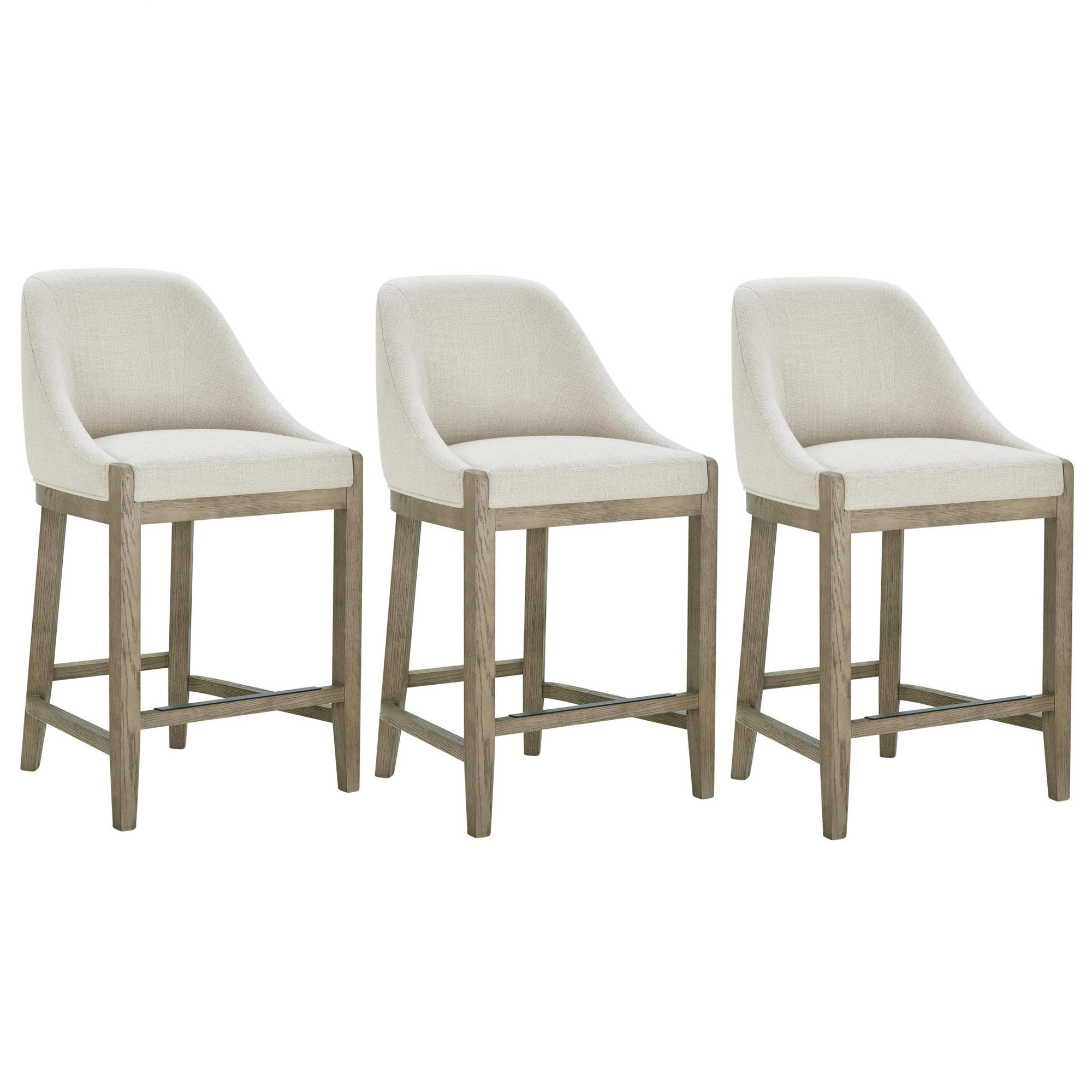 Daigle Barstool, Effie Linen Performance Linen, 3