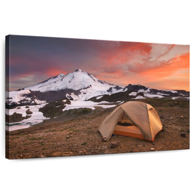 Alvord Tent Near Snowy Mountain