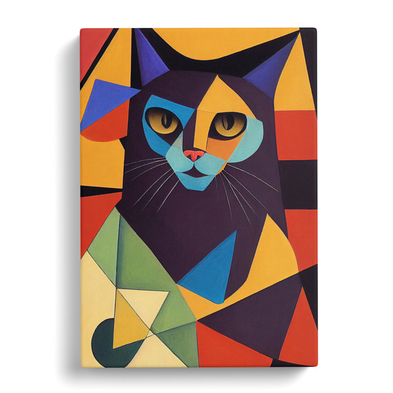 Cat Cubism Vol.2 - Wrapped Canvas, 60cm H x 40cm W x 3cm D