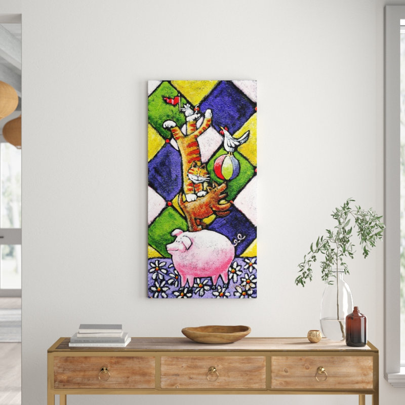 Janet Nelson - Wrapped Canvas Painting, 114cm H x 57cm W x 3.81cm D