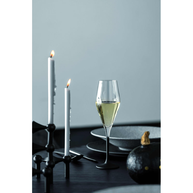 Villeroy & Boch Manufacture Stems, Lead Free Crystal Champagne Flute, 4, 8.75 oz.