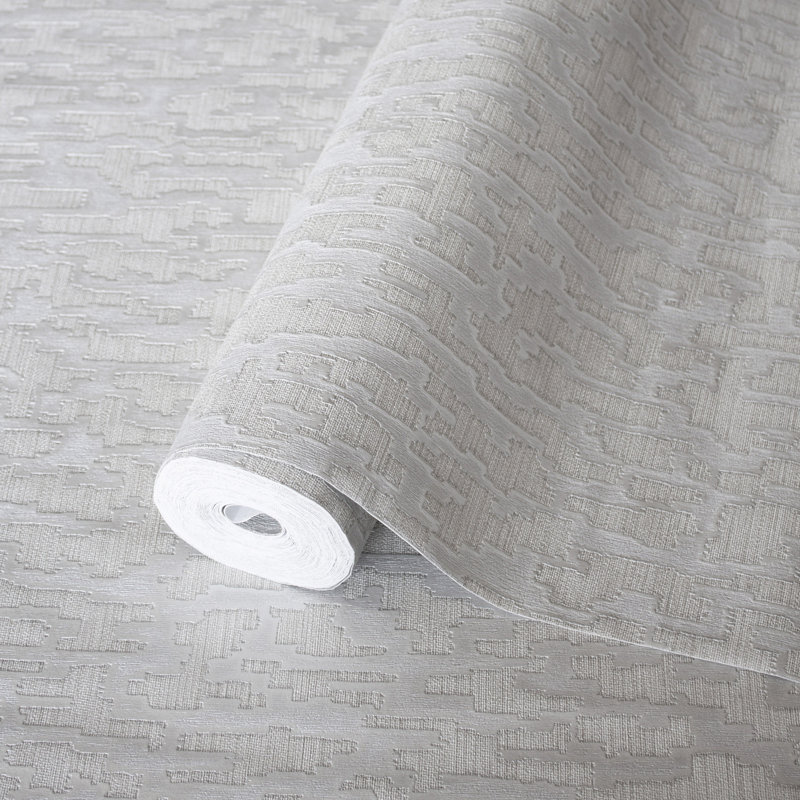 Papier peint abstrait Glam, Argent argent