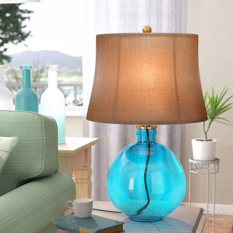 Lampe de table 27" Kirree, Bleu pâle