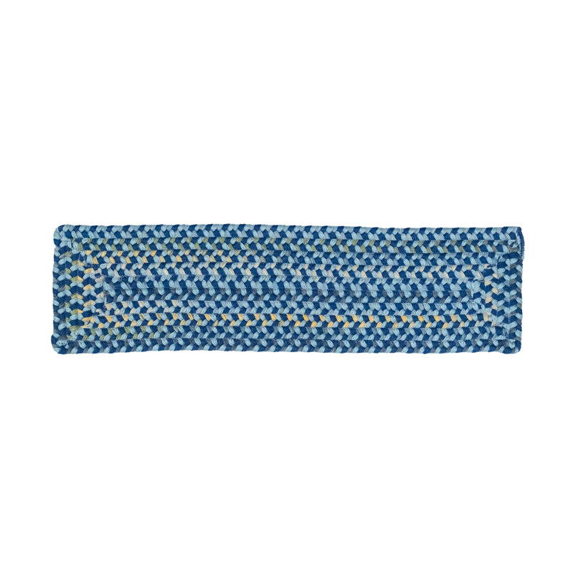 Tapis d'escalier en laine Aiden-Jay Premier, Bleu
