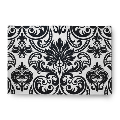 Bayze Chenille Damask Indoor Rug
