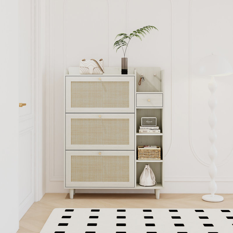 24 paires de rangement pour chaussures, Blanc