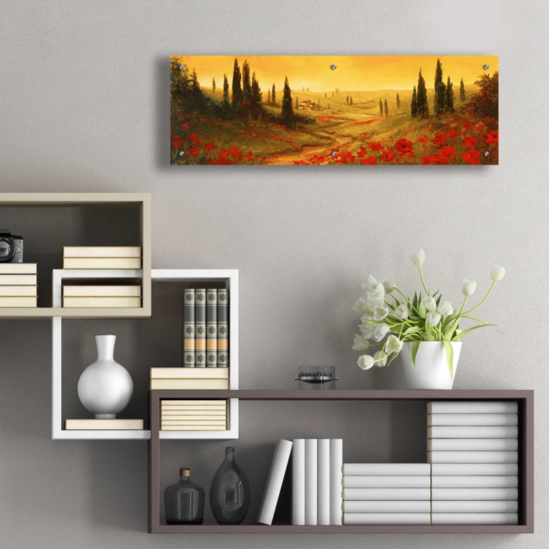 Panneau Toscano II par Art Fronckowiak - reproduction non encadrée, L 36 po x H 12 po