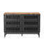 Commode double 6 tiroirs avec grille rayée