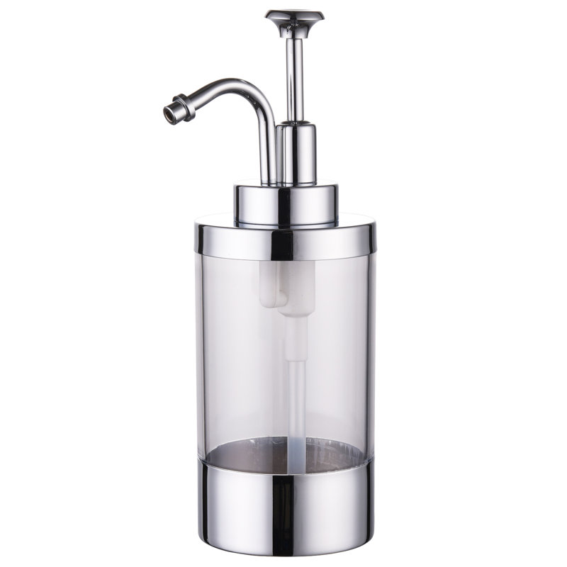 Distributeur de savon pour salle de bain, H 7,5 po x l 2,5 po x P 2,5 po