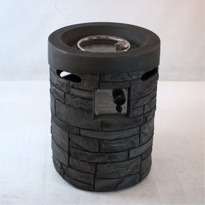 32000 Outdoor Gas Burner, 20 Inch Diameter, , With Lava Stones And Rainproof Coverlet Diameter Fire Pit, , & Shielding